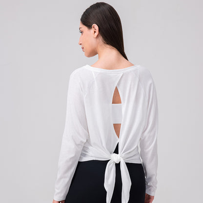 Damen Sportoberteil mit innovativem Rückenknotendesign Stalluxe