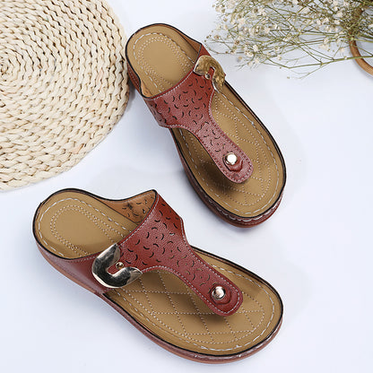 Damen Bequeme Zehentrenner-Sandalen mit verstellbarem Riemen und gepolsterter Sohle Stalluxe