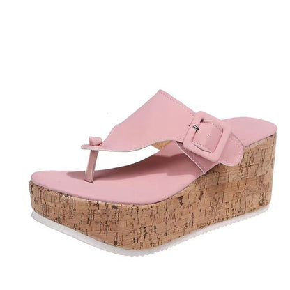 Damen Wedgesandalen mit modischem Riemen und ergonomischem Fußbett Stalluxe