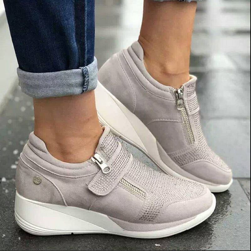 Damen Sneakers mit elastischem Riemen und atmungsaktivem Obermaterial Stalluxe