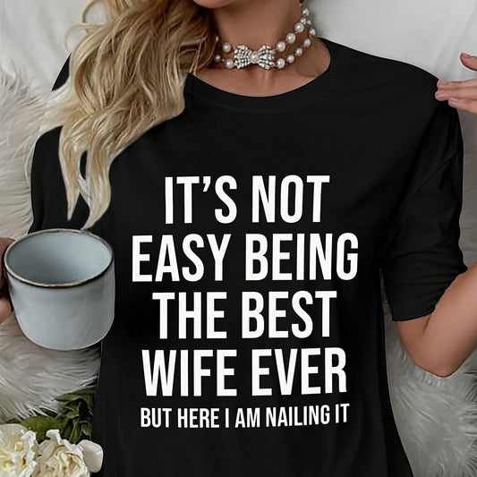 Damen T-Shirt Kleid mit motivierendem Schriftzug Stalluxe