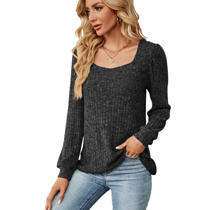 Damen bequemer Pullover mit strukturiertem Feinstrick und weitem Ausschnitt Stalluxe