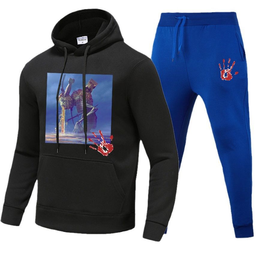 Damen Hoodie und Jogginghose Set mit kreativem Grafikdesign Stalluxe