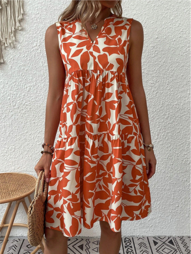 Damen Blumenkleid im lässigen A-Linien-Design Stalluxe
