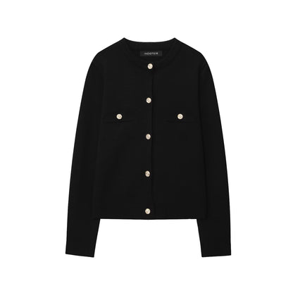 Damen Strickjacke mit elegantem Knopfdesign und praktischen Taschen Stalluxe
