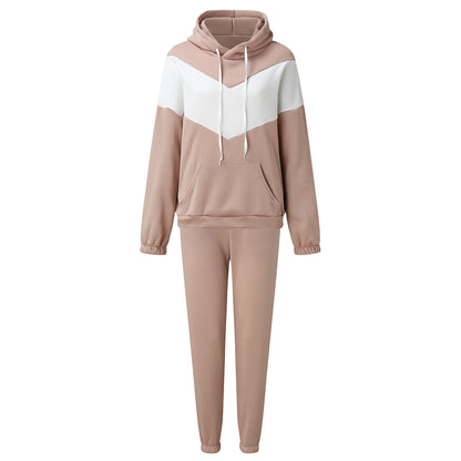 Damen sportlicher Hoodie und enge Jogginghose Set Stalluxe