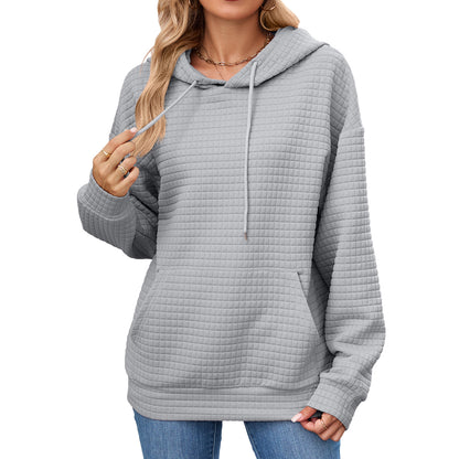 Damen Hoodie mit besonderen Strukturdetails Stalluxe