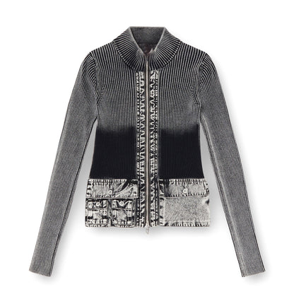 Damen Strickjacke mit denim-inspirierten Taschen und modernem Schnitt Stalluxe