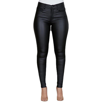 Damen figurbetonte Jeans mit Hochglanz-Finish Stalluxe