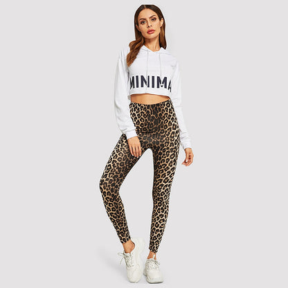 Damen Elegante Leggings im modischen Leopardenmuster Stalluxe