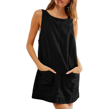 Damen Leichte Cordkleid Stalluxe