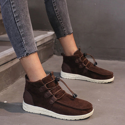 Damen Komfortable Winterliche Ankle Boots aus weichem Wildleder mit flexibler Sohle Stalluxe