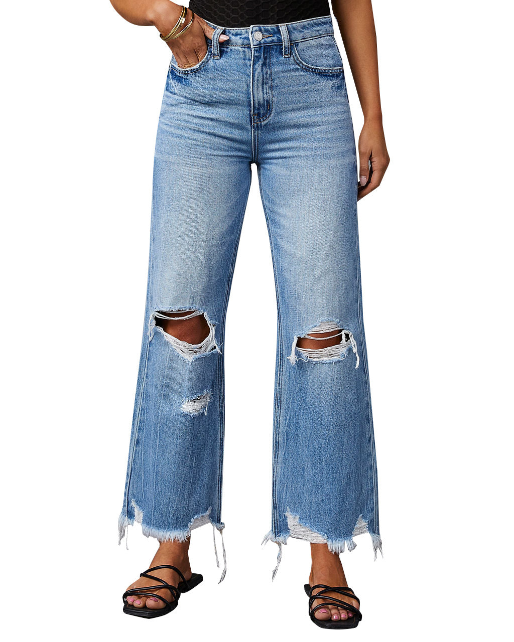 Damen Flared Jeans im Vintage-Style Stalluxe