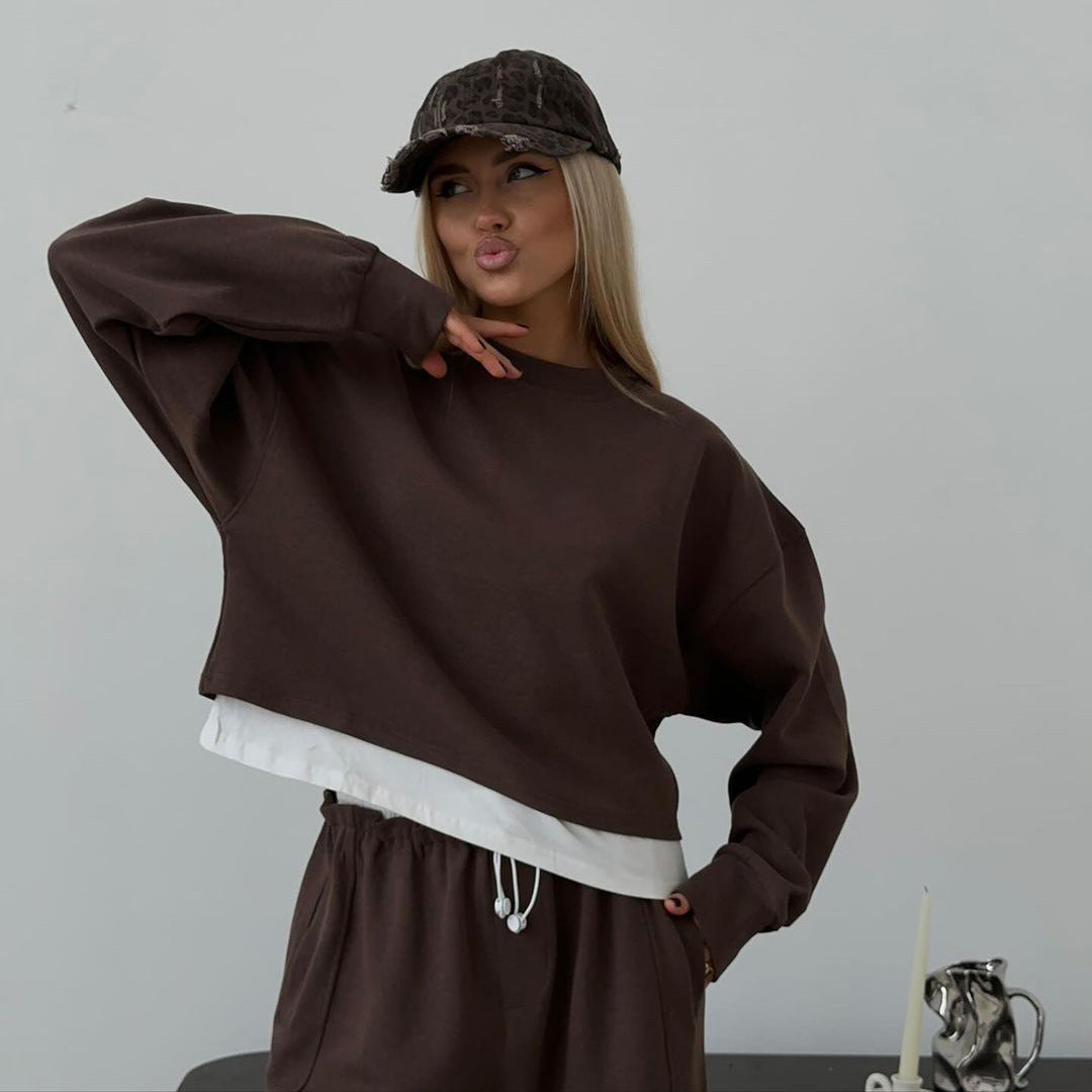 Damen komfortable und stylische Loungewear-Set Stalluxe