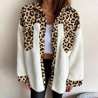 Damen Oversized Flanelljacke mit kuscheligem Innenfutter und praktischen Taschen Stalluxe