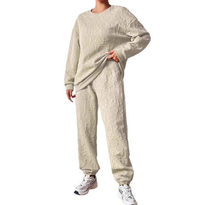 Damen Set aus hochwertigem Sweatshirt und Jogginghose Stalluxe