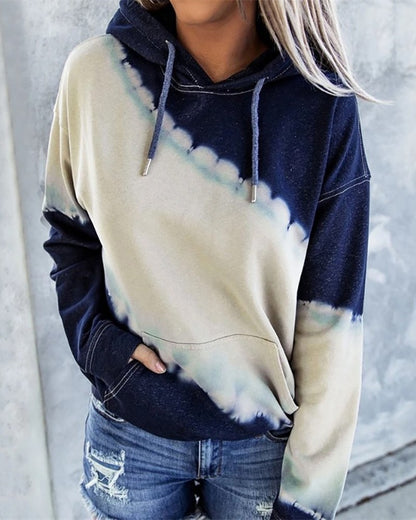 Damen Kapuzenpullover im modernen Tie-Dye-Design Stalluxe