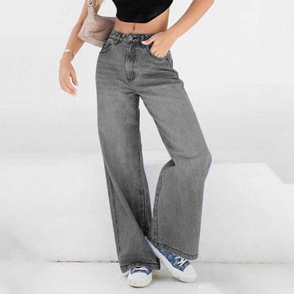 Damen Weit geschnittene Jeanshose im Vintage-Stil Stalluxe