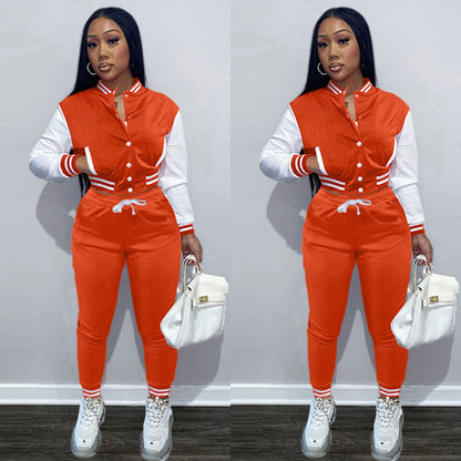 Damen Cozy Cropped Hoodie und Jogginghose Set Stalluxe