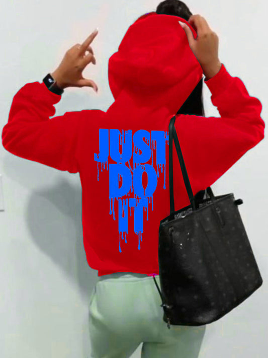 Damen Hoodie mit kreativen Grafiken und lässigem Schnitt Stalluxe