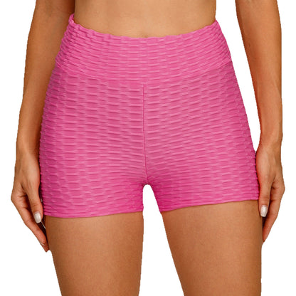 Damen Kompressionssportshorts mit strukturierter Oberfläche und hohem Bund Stalluxe