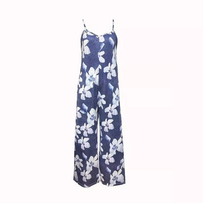 Damen Luftiger Sommeroverall mit breiten Beinen und praktischen Taschen Stalluxe