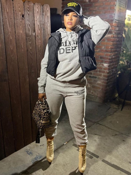 Damen Kombisportanzug mit Hoodie und Jogginghose Stalluxe