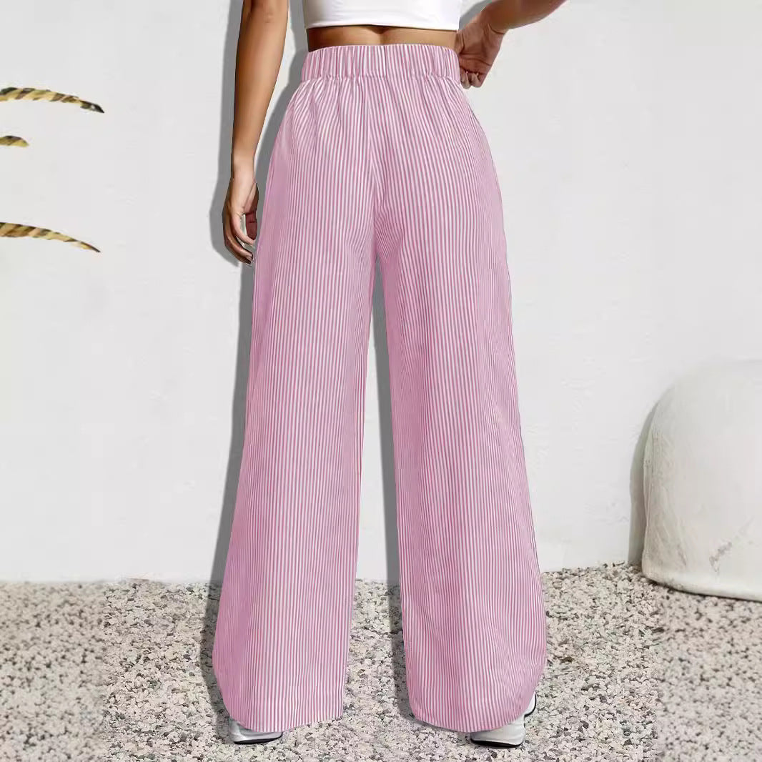 Damen Weit geschnittene Stoffhose mit elastischem Bund und praktischen Taschen Stalluxe