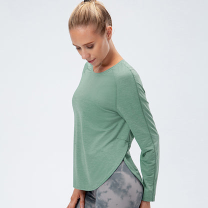 Damen Atmungsaktives Langarmshirt mit innovativem Design und Rückenschnitt Stalluxe
