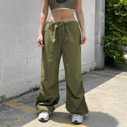 Damen weite Cargo-Hose mit praktischen Taschen Stalluxe