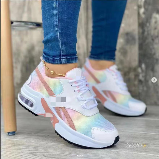 Damen sportliche Sneakers mit dämpfender Sohle und atmungsaktiver Mesh-Oberfläche Stalluxe