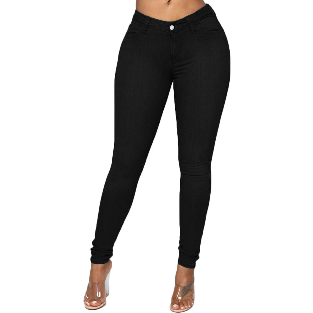 Damen High-Waist Skinny Jeans Stalluxe
