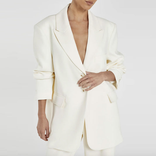 Damen Oversized Blazer mit Knopfdetails Stalluxe