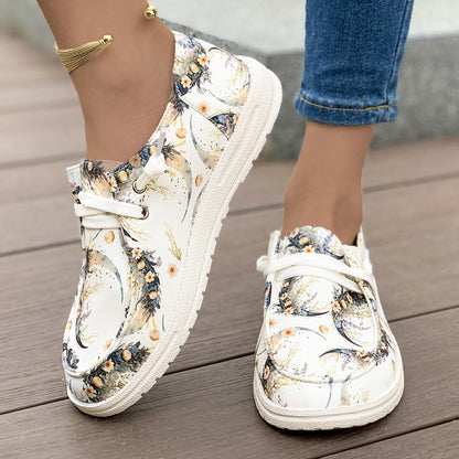 Damen Freizeitschuhe mit einzigartigem grafischen Design und komfortabler Gummisohle Stalluxe