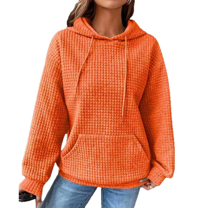 Damen luftiger Hoodie mit strukturiertem Gewebe und Kapuze Stalluxe