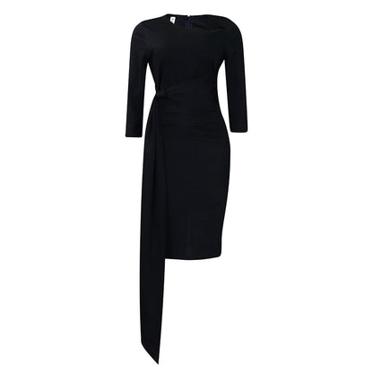 Damen figurbetontes Wickelkleid mit elegantem Gürteldetail Stalluxe