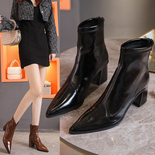Damen Modische Stiefel im klassischen Design Stalluxe