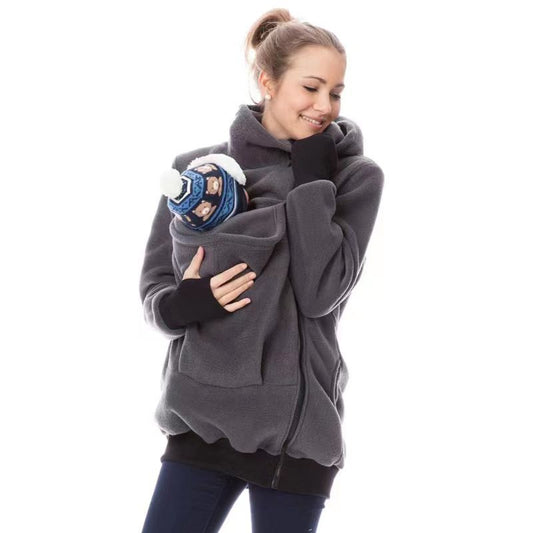 Damen Tragejacke aus kuscheligem Fleece mit verlängertem Schnitt Stalluxe