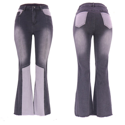 Damen Bootcut Jeans im modernen Colorblock-Design Stalluxe