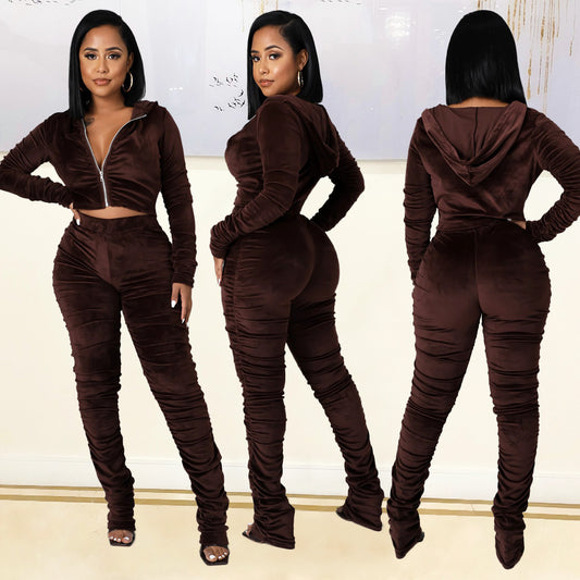 Damen Sportliches Zweiteiliges Set mit figurschmeichelndem Design Stalluxe