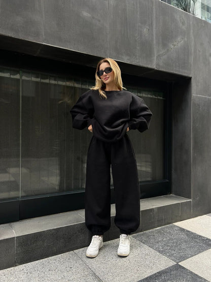 Damen lässiger Hoodie und Jogginghose Set Stalluxe