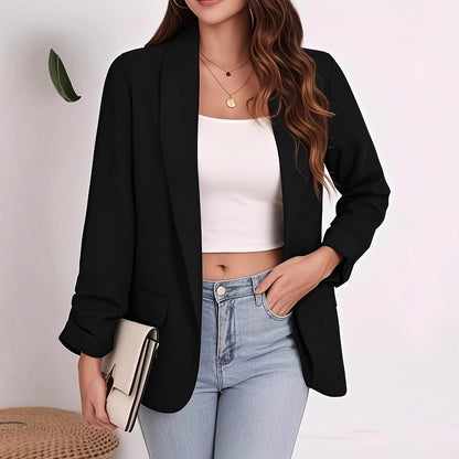 Damen Eleganter Blazer mit lässigem Schnitt und praktischen Taschen Stalluxe