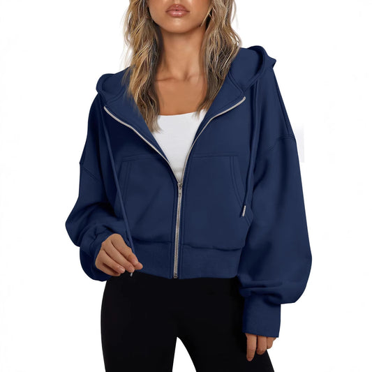 Damen modischer Kapuzenpullover mit lässigem Schnitt und praktischen Taschen Stalluxe