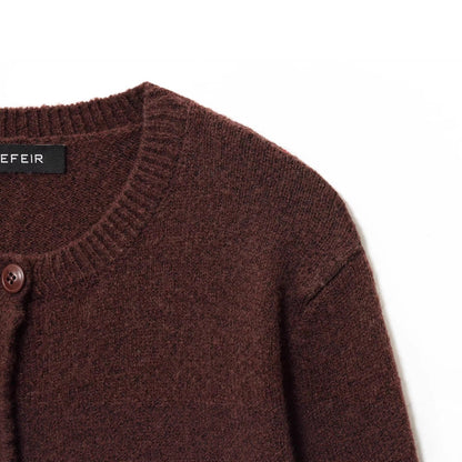 Damen elegante Strickjacke mit Knopfleiste und weicher Textur Stalluxe