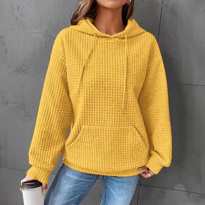 Damen luftiger Hoodie mit strukturiertem Gewebe und Kapuze Stalluxe