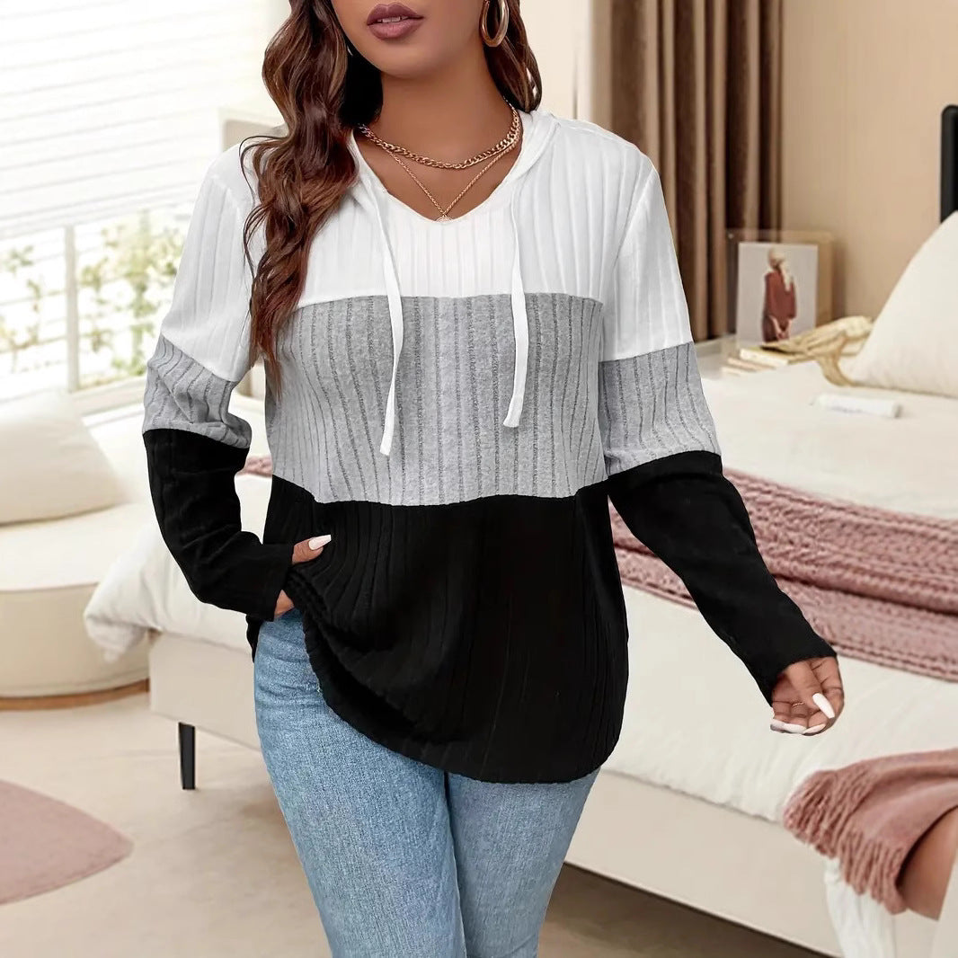 Damen Kapuzenpullover mit strukturiertem Farbschema und lässiger Passform Stalluxe