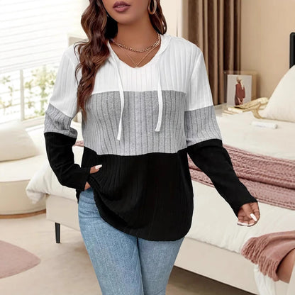 Damen Kapuzenpullover mit strukturiertem Farbschema und lässiger Passform Stalluxe