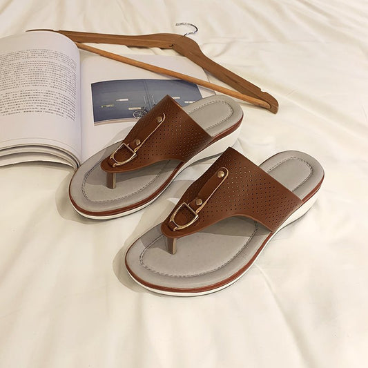 Damen bequeme Zehentrenner-Sandalen mit hochqua- litativem Fußbett und modischem Design Stalluxe