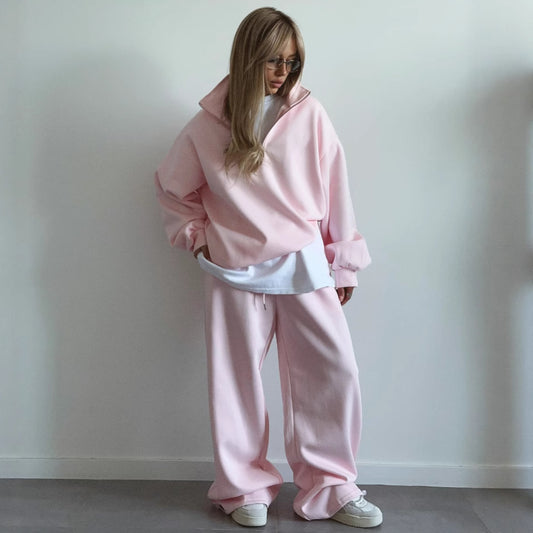 Damen lässiger Hoodie und Jogginghose Stalluxe