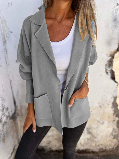 Women's Relaxed Fit Oversized Blazer Stalluxe